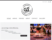 Tablet Screenshot of gtcateringandevents.com